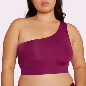 Parade Ultra Soft Dream Fit Asymmetrical Bralette in Fuschia, Size S